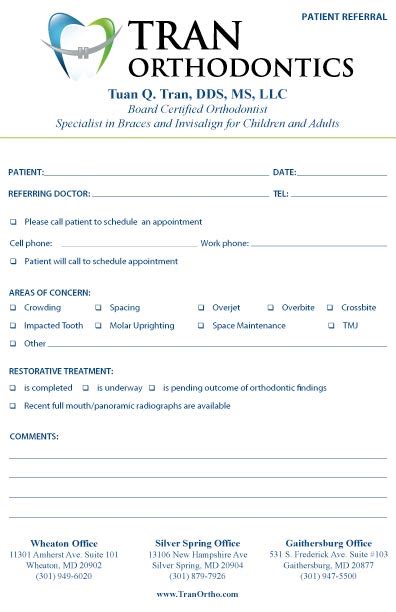 Referral Pad Samples By Specialty Medical Forms