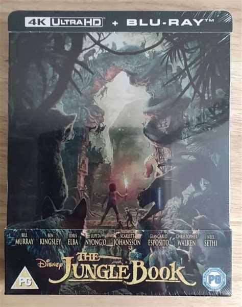 THE JUNGLE BOOK Live Action 4K Blu Ray Limited Edition Steelbook