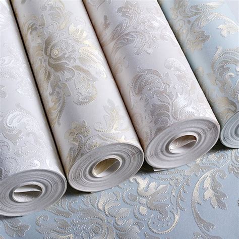 Non Woven European Embossed Wallpaper Walling Shop