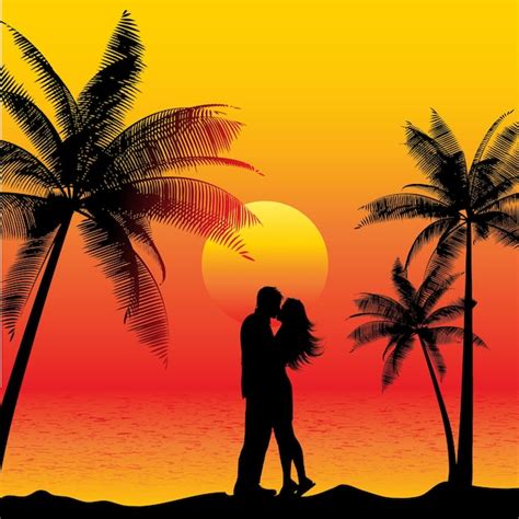 Albums 98 Pictures Silueta Pareja En La Playa Atardecer Full HD 2k 4k