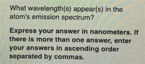 Solved The Allowed Energies Of A Simple Atom Are Ev Chegg