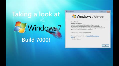 Taking A Look At Windows 7 Build 7000 Youtube