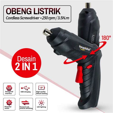 Jual Liangdi Obeng Listrik Cordless Screwdriver Q Jakmall