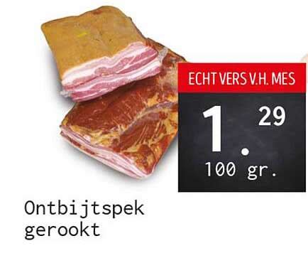 Ontbijtspek Gerookt Aanbieding Bij Naanhof 1Folders Nl