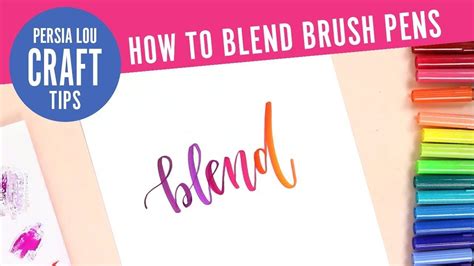 How To Blend Tombow Dual Brush Pens Brush Lettering Tutorial