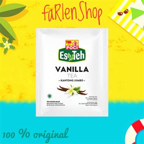 Jual Teh Poci Kantong Jumbo Vanilla Shopee Indonesia