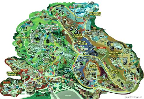San Diego Zoo Map [San Diego Zoo Safari Park Map] in Pdf