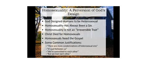 South Franklin Church Of Christ Homosexuality A Perversion Of Gods