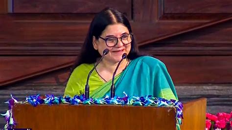 ‘Historic day today’: Senior most Lok Sabha MP Maneka Gandhi ahead of ...