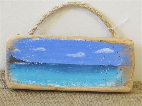 Acrylic on Driftwood #Driftwood #StIves #Acrylic #Cornwall | Driftwood art, Driftwood, Painting