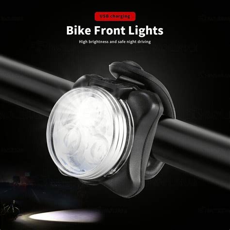 Bike Light Set Super Bright Usb Rechargeable Bicycle Lights Waterproof