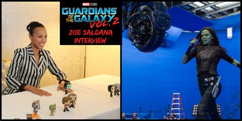 Zoe Saldana Guardians of the Galaxy Vol 2 Interview - Stunts, Makeup ...