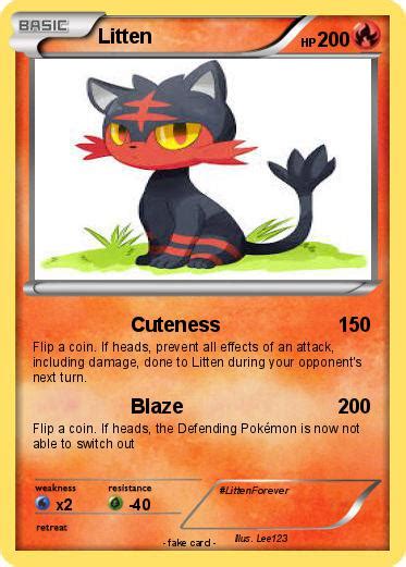 Pokémon Litten 26 26 Cuteness My Pokemon Card