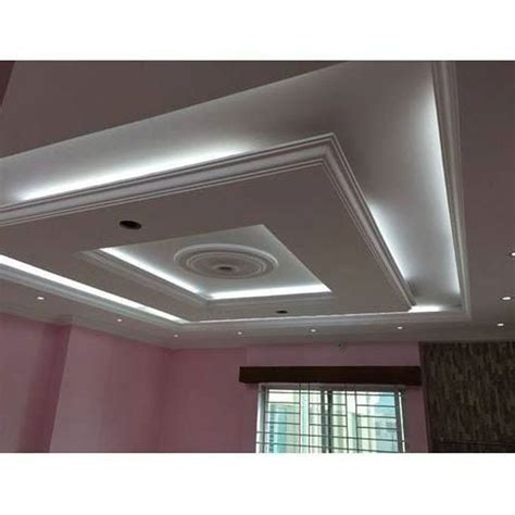 Gypsum False Ceiling Works Services At Rs 100 Sq Ft Gypsum Board Work