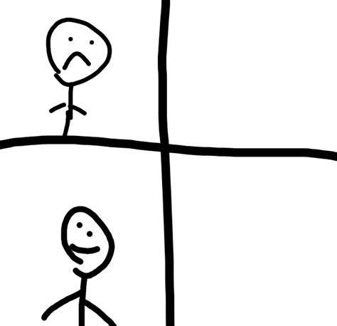 Stickman No Yes Blank Template Imgflip