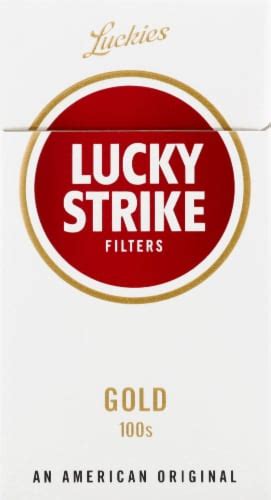 Lucky Strike Filters Gold 100s Cigarettes 20 Ct Fred Meyer