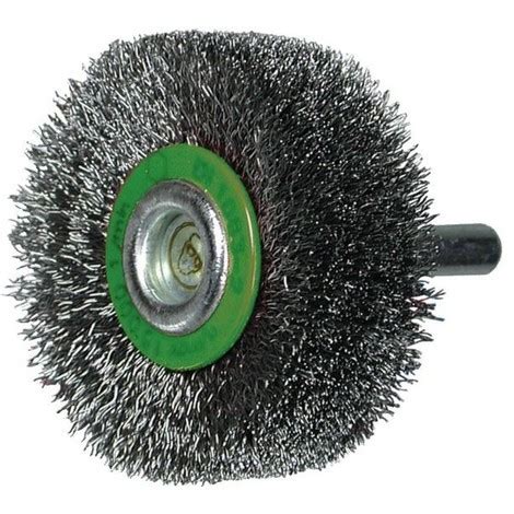 Brosse Circulaire Sur Tige Diam Fil Laiton Ondule Hex