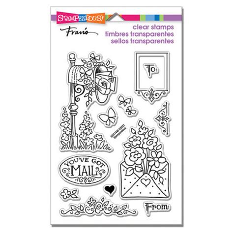 Stampendous Mailbox Spring Clear Stamps Ssc Paperpads Nl