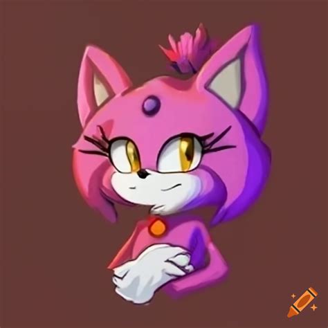 Fanart Of Blaze The Cat In A Cute And Kawaii Style On Craiyon