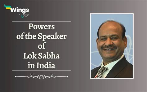 Powers of the Speaker of Lok Sabha in India