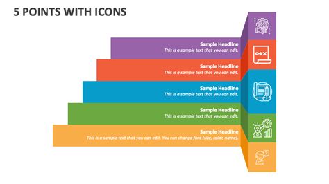 5 Points With Icons Powerpoint Presentation Slides Ppt Template