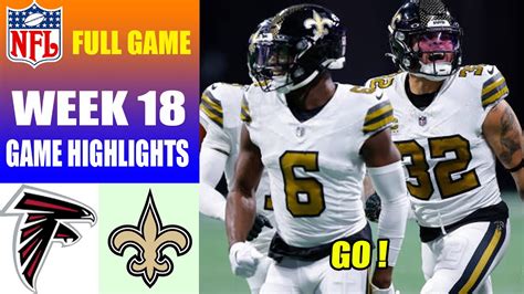 Atlanta Falcons Vs New Orleans Saints Week Full Game Nfl