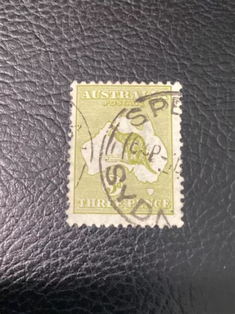 Australia Kangaroo D Yellow Olive Used Picclick Au