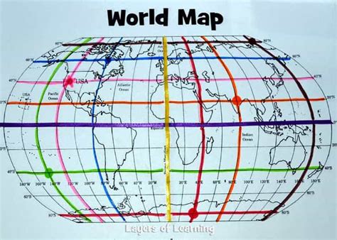 Blank World Map With Grid