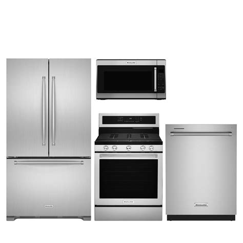 KitchenAid Stainless steel Kitchen Appliance Packages at Lowes.com