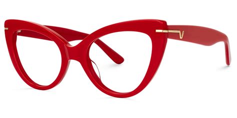 Veromca Cat Eye Red Eyeglasses Vooglam