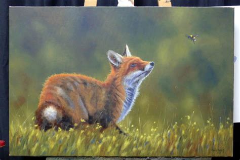 Fox painting, Step by Step Demo