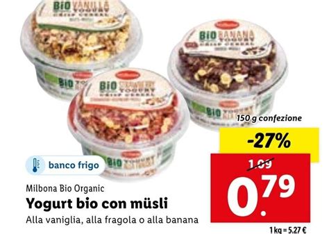 Milbona Bio Organic Yogurt Bio Con M Sli G Confezione Offerta Di Lidl