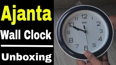 Ajanta Wall Clock Unboxing Overview Youtube