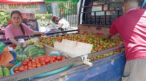 Harga Tomat Di Pasar Pinasungkulan Karombasan Manado Anjlok Sentuh Rp