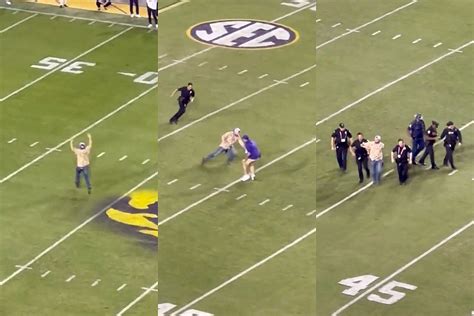 LSU Fan Storms Field: Watch Police Deliver Expert Double-Tackle