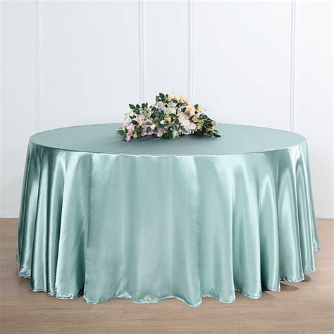 Buy 120 Dusty Sage Satin Round Tablecloth Pack Of 1 Tablecloth At