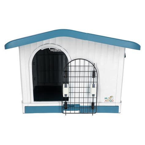 Casa Para Perro Mascoamigo Térmica Azul Para Razas Medianas 57x66x63