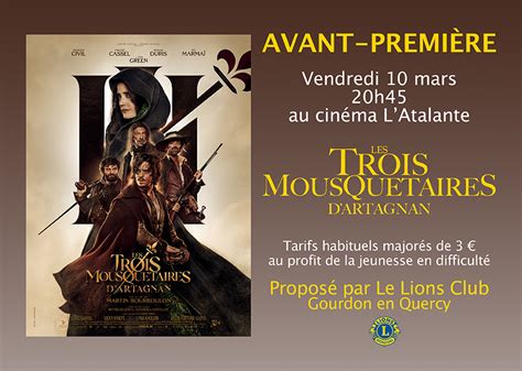 Avant première Les Trois Mousquetaires DArtagnan Blog des Bourians