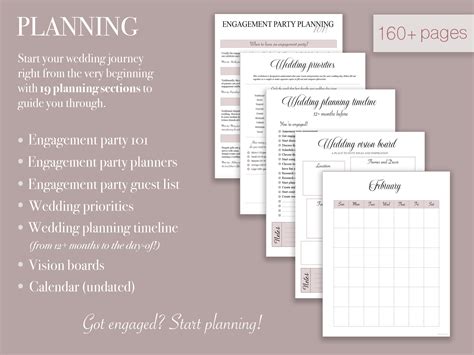 The BIG ONE Wedding Planner Printable Wedding Planner Pages, Wedding ...