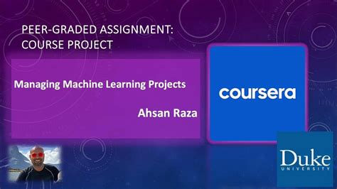 Coursera Peer Graded Assignment Managing Machine Learning Projects