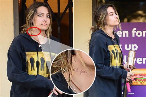 Michael Jacksons Wild Daughter Paris 22 Shows Off New Neck Tattoo As Her Ink Count Now