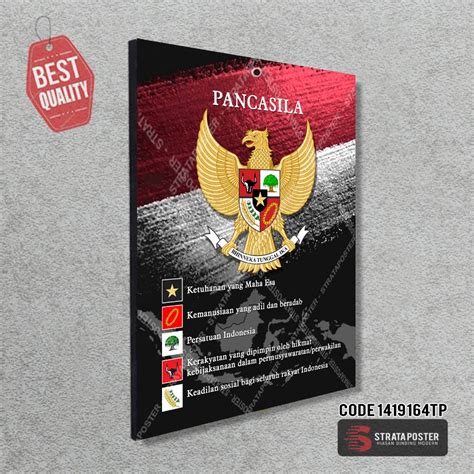 Jual Hiasan Dinding Presiden Indonesia Poster Pancasila Shopee Indonesia