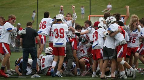 Boys Lacrosse Fairport Wins Class A Championship Over Pittsford 6 5 In