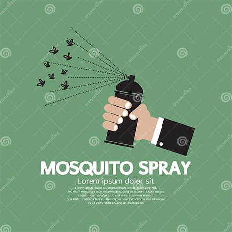 Espray Del Mosquito Disponible Ilustración Del Vector Ilustración De