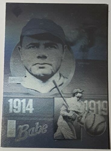 1992 Babe Ruth Silver Hologram Special Limited Edition Card 1 EBay