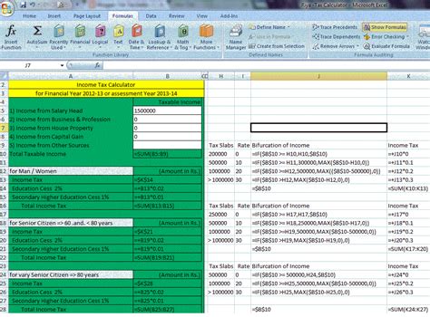 Tds Tax India Income Tax Calculation Formulas In Excel 113400 Hot Sex Picture