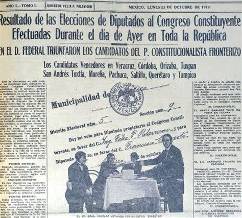 Así Surgió El Congreso Constituyente De 1916 El Universal