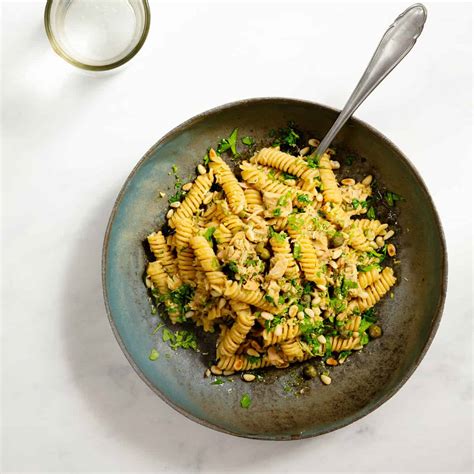 Chickpea Fusilli With Tuna And Capers