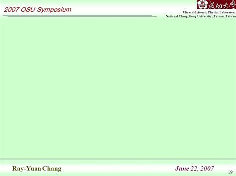 Ultracold Atomic Physics Laboratory National Cheng Kung University