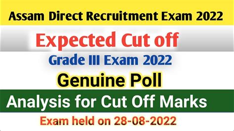 Adre Grade Cut Off Marks Based On Poll Analysis Assam Direct